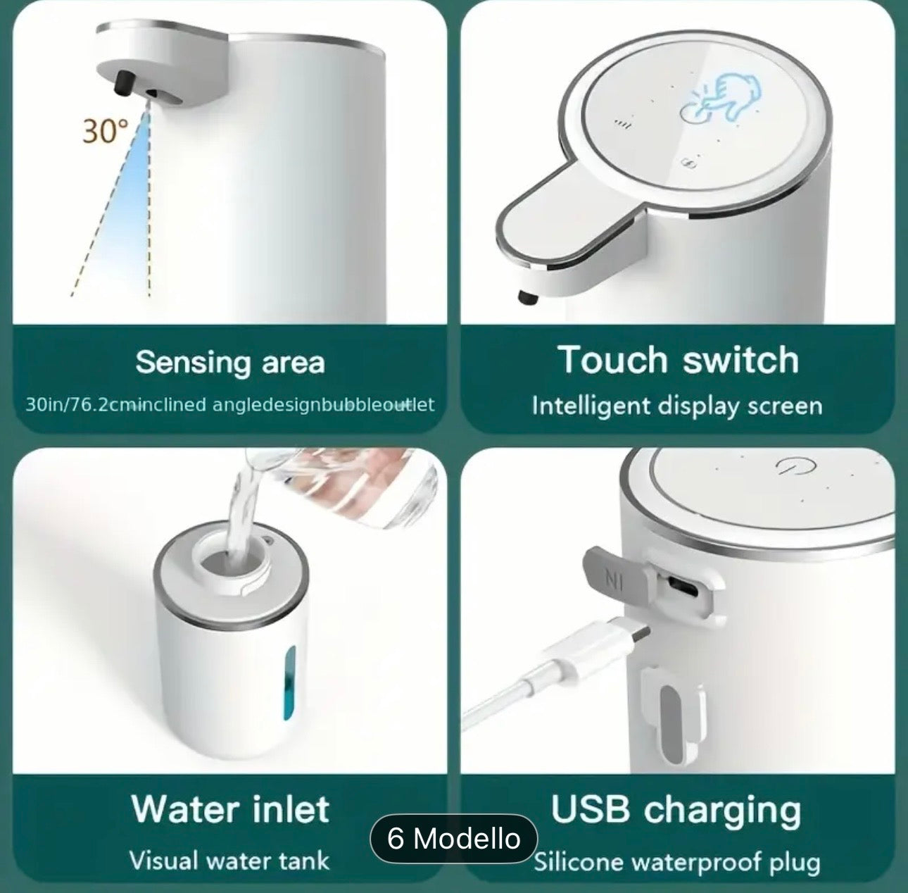 Dispenser Automatico di Sapone Touchless – Sensore Intelligente