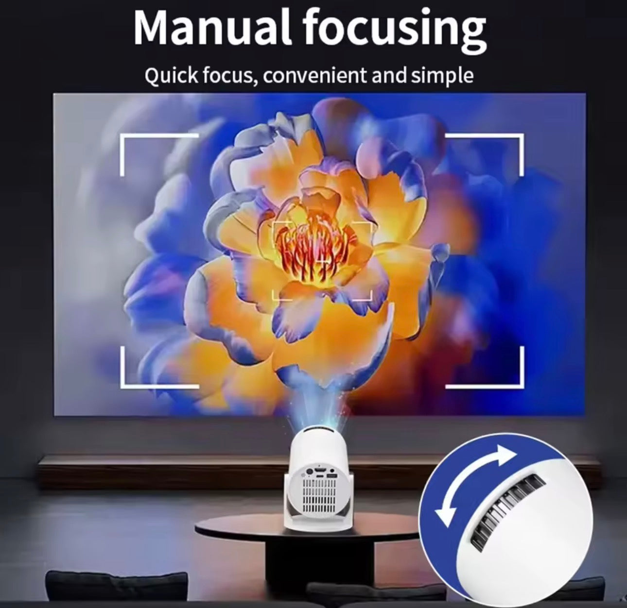 Mini Proiettore Smart 4K WiFi – Cinema in Casa Ovunque