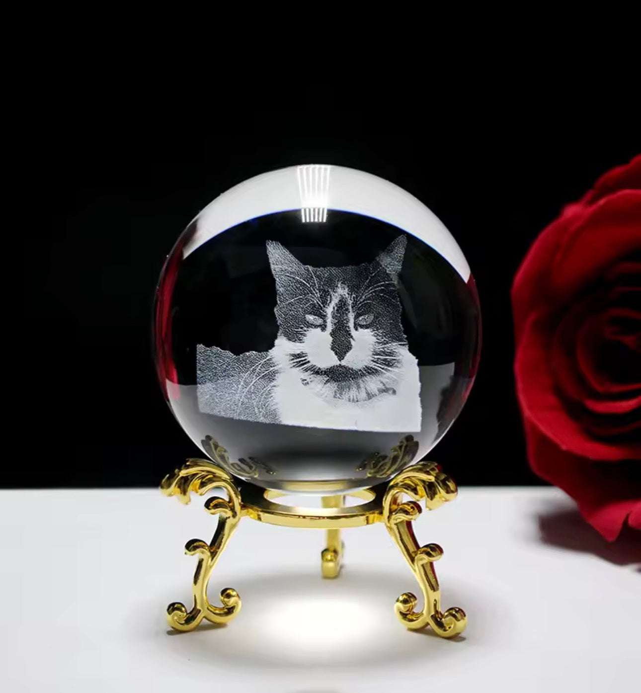 Sfera in Cristallo Personalizzata con foto