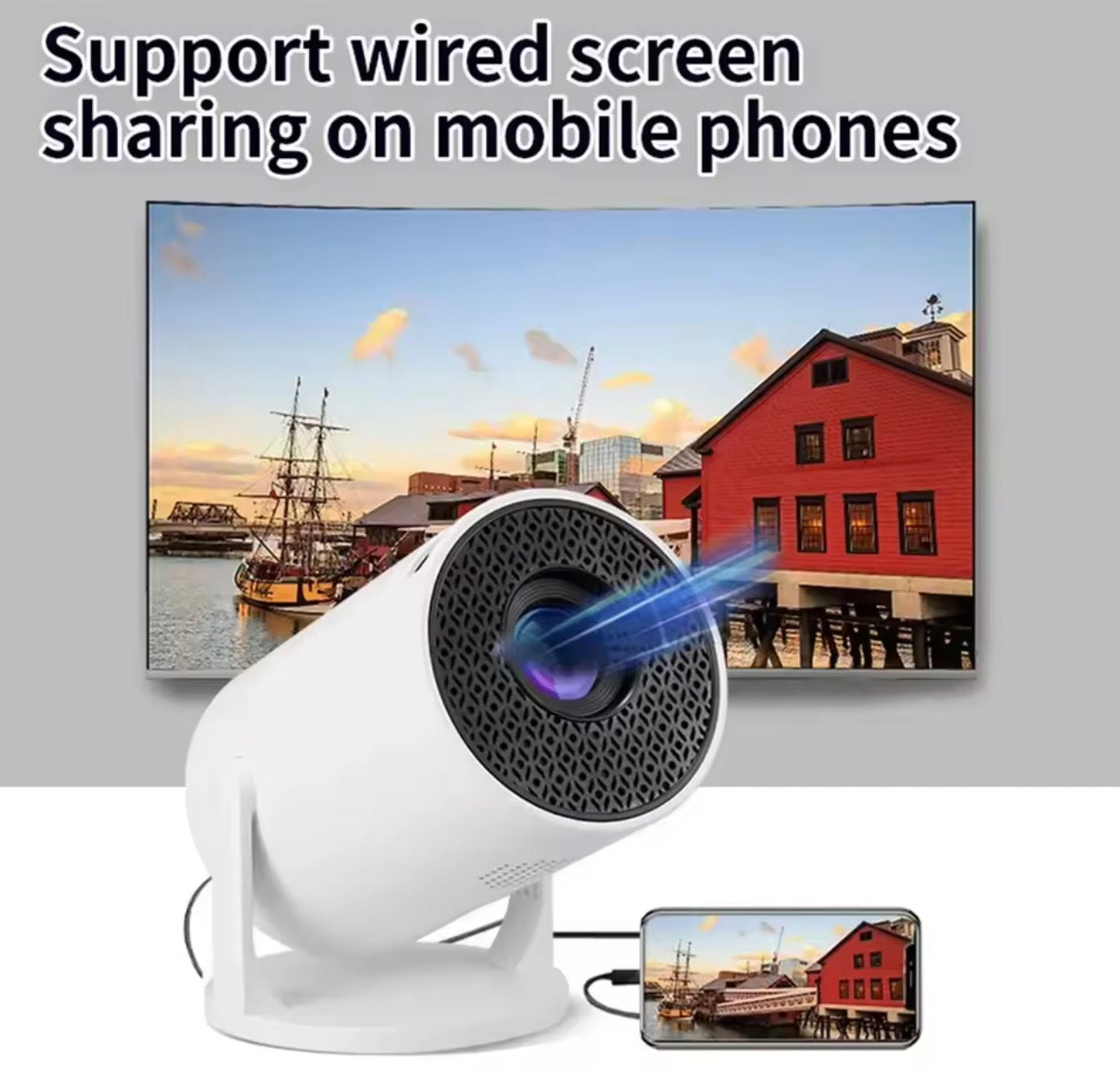 Mini Proiettore Smart 4K WiFi – Cinema in Casa Ovunque