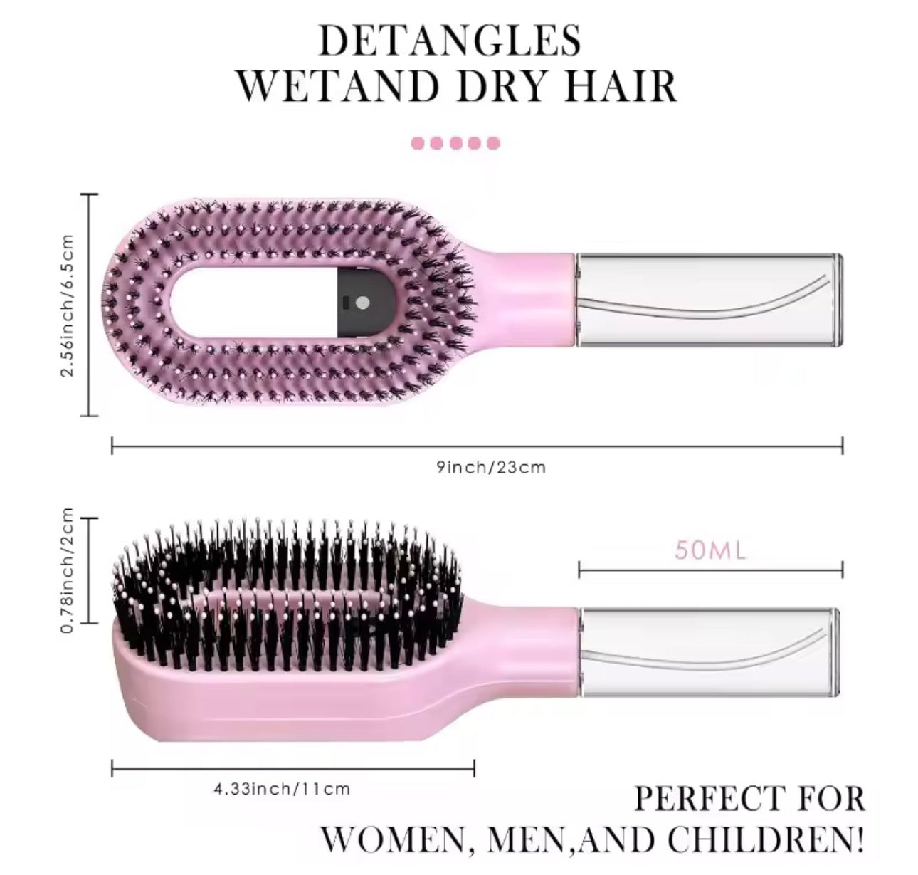 Spazzola Districante Antinodi – Zero Strappi, Capelli Lisci e Lucenti