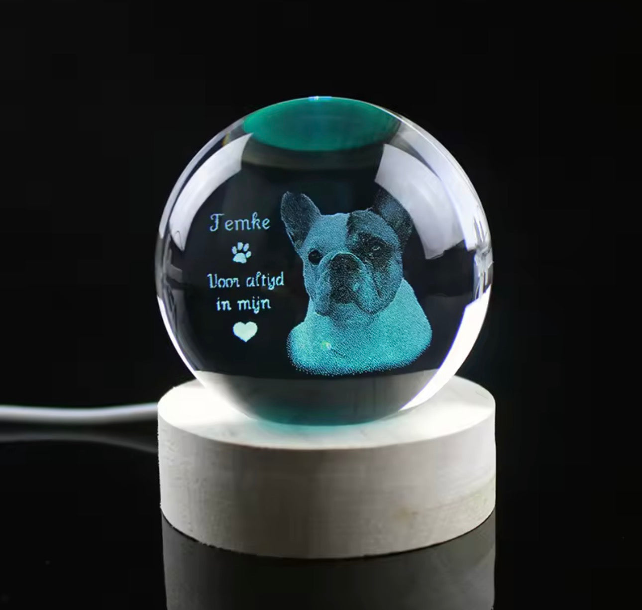 Sfera in Cristallo Personalizzata con foto