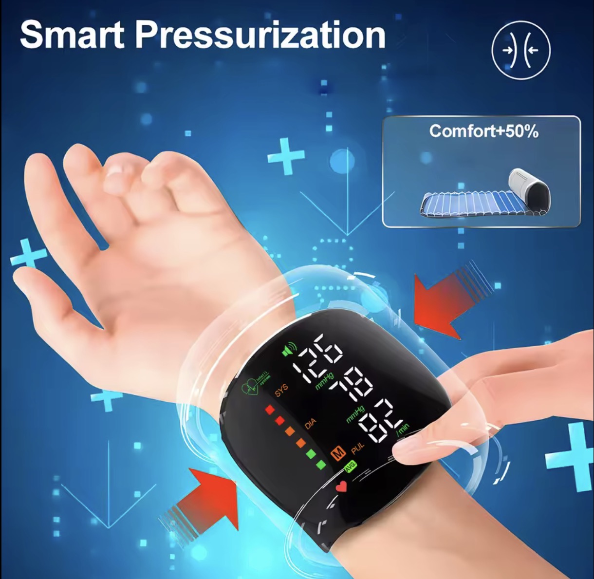 Misuratore di Pressione da Polso Digitale – Smart Pressurization