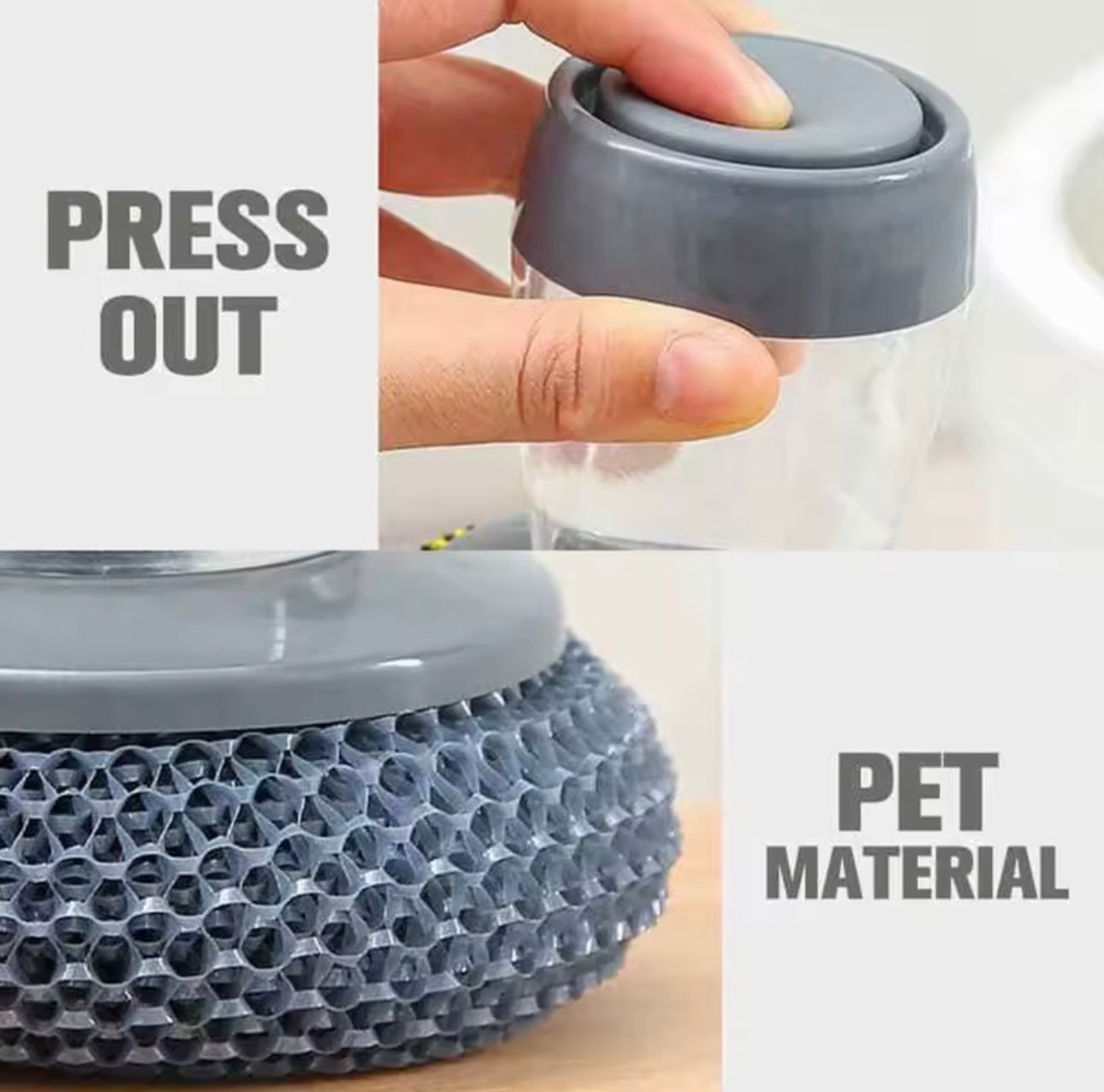 Spugna Lavapiatti con Dispenser di Detersivo Integrato