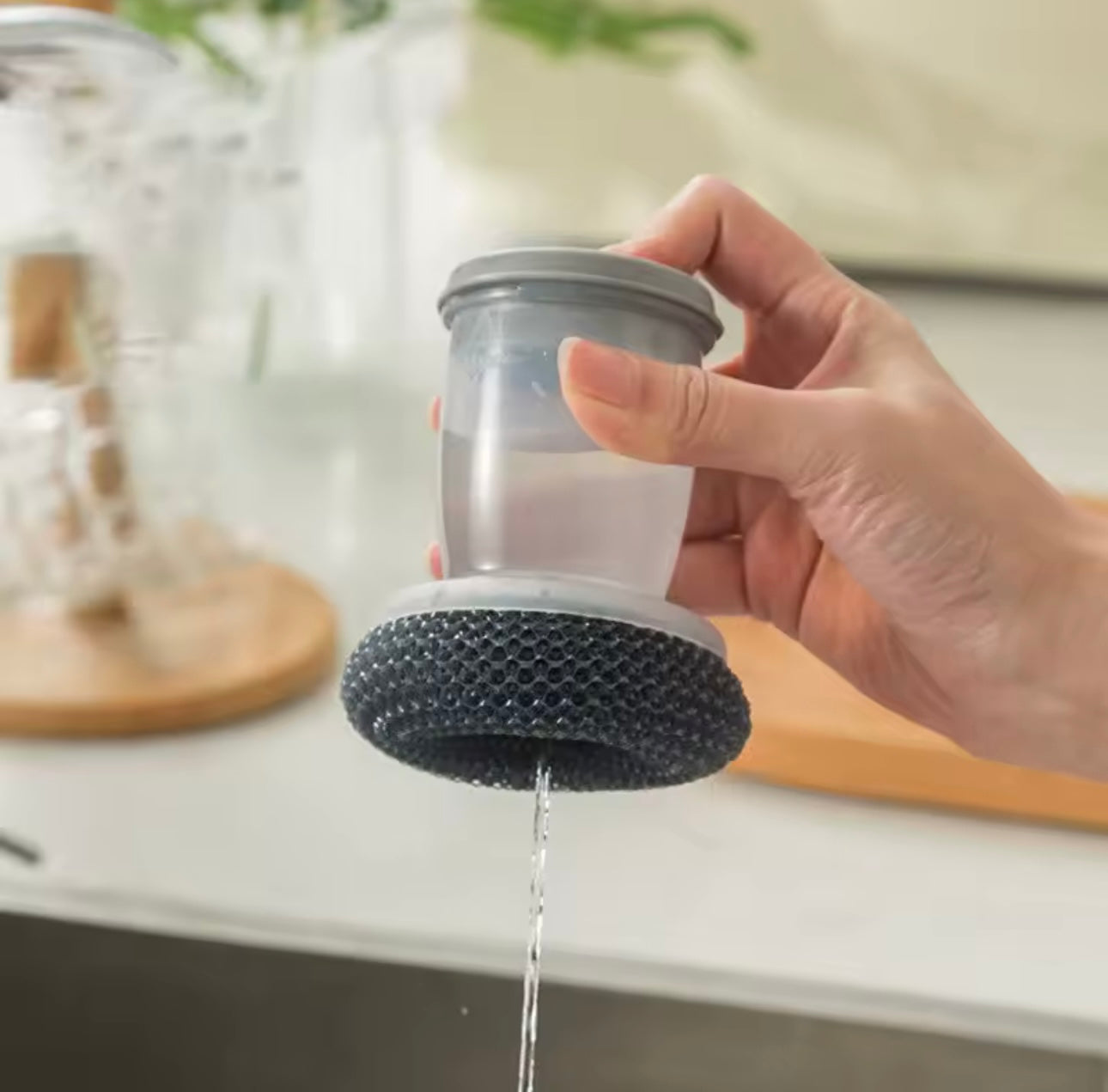 Spugna Lavapiatti con Dispenser di Detersivo Integrato