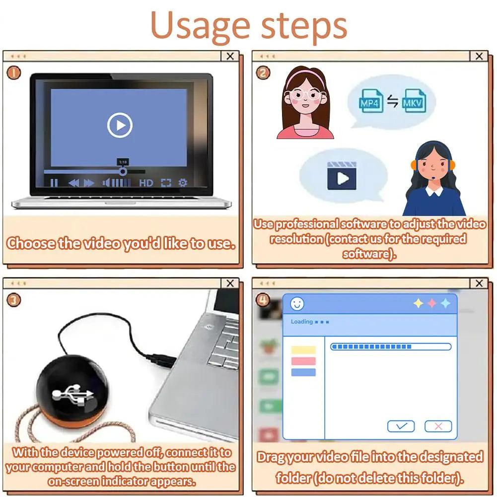 Sfera Magica con Video dell’Ecografia – Ricordo Luminoso Personalizzato